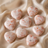 Sunstone Heart Crystal, Puffy Mini 1 Inch Pocket Crystal Heart.  DestGlow
