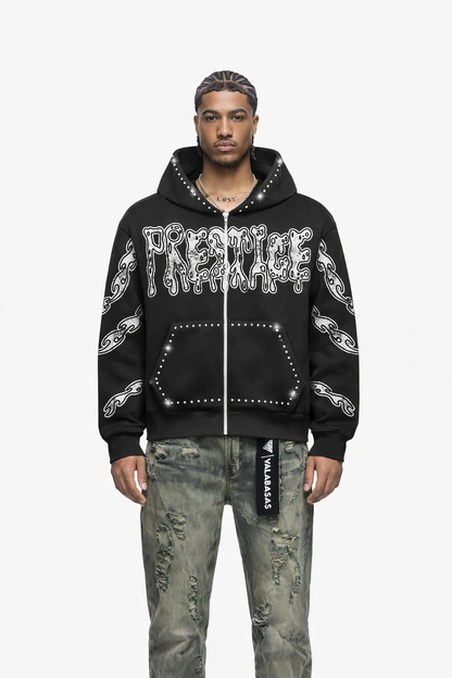 Prestige Drippy Hoodie - Black by Denim Exchange
