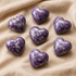 Polished Lepidolite Heart Crystal, Puffy Mini 2 Inch Pocket Crystal Heart  DestGlow