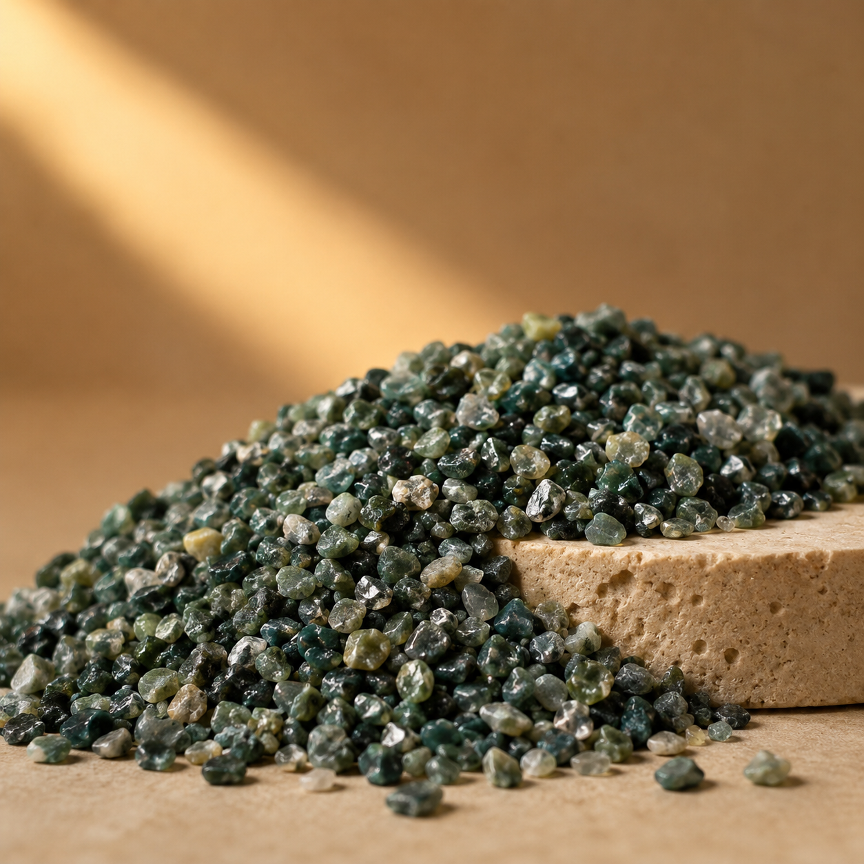 Moss Agate Gemstone Chips (Cleanses The Circulatory and Elimination Systems)