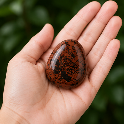 Mahogany Obsidian Tumbled Crystals (Sexuality and Gentle Self-Expression)  DestGlow