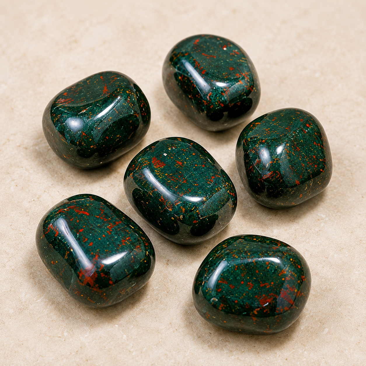 Bloodstone tumbled Crystals (Altruism and Cleansing)  DestGlow