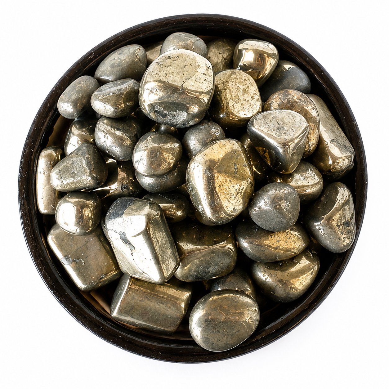 Pyrite Tumbled Crystals (Courage and Determination)  DestGlow
