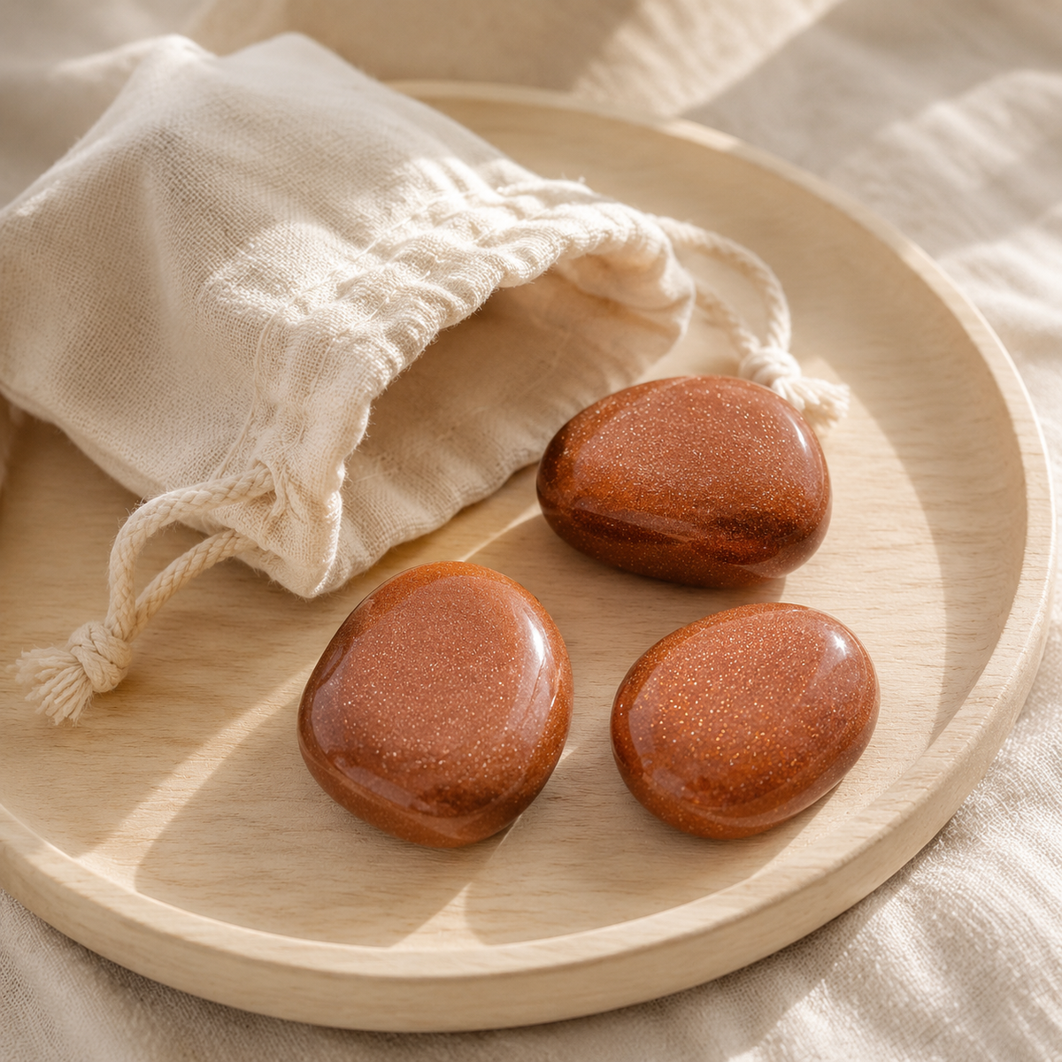Red Sandstone Tumbled Crystals (truth and clarity)  DestGlow