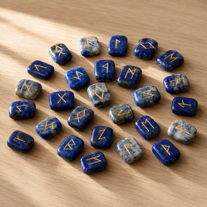 Lapis Lazuli Rune Set  (Angelic Communication and Insight )  DestGlow