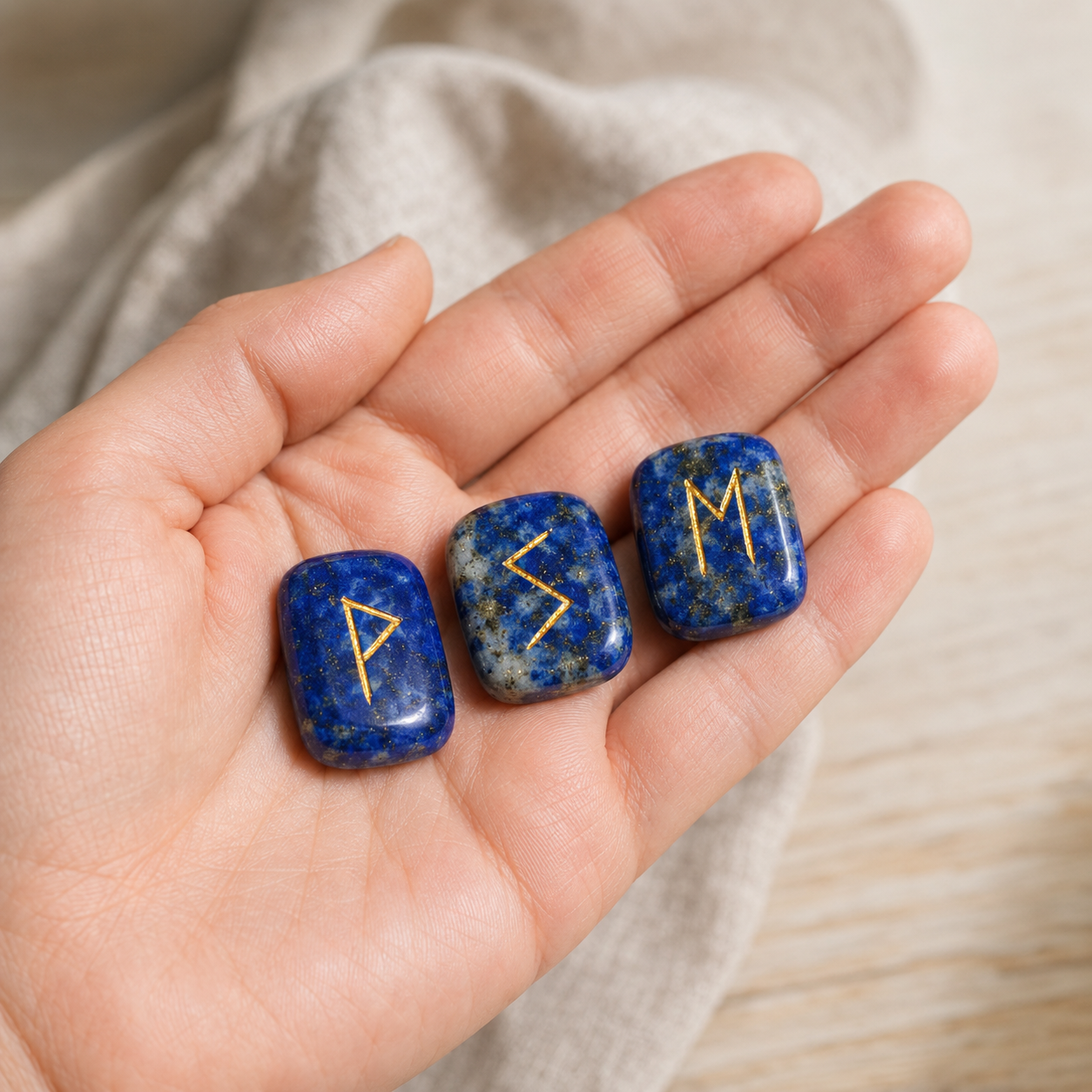 Lapis Lazuli Rune Set  (Angelic Communication and Insight )  DestGlow