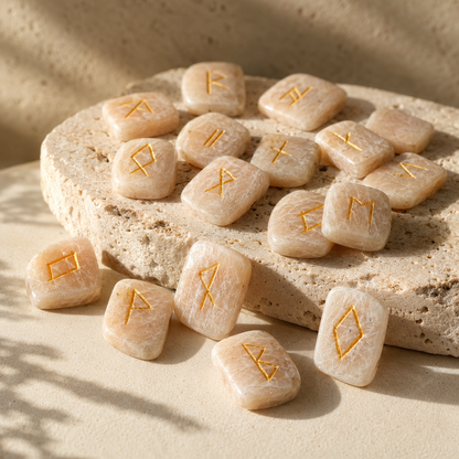 Moonstone Rune Set  (Generosity and Gentle Self-Expression)  DestGlow