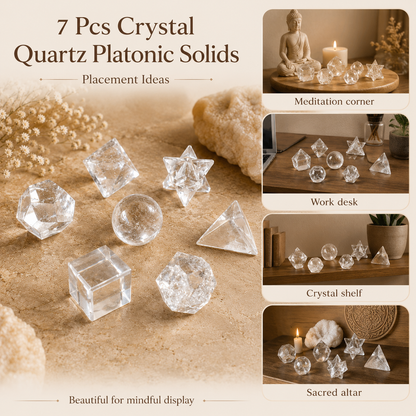 Crystal Quartz Geometry Set (Channeling and Manifesting)  DestGlow