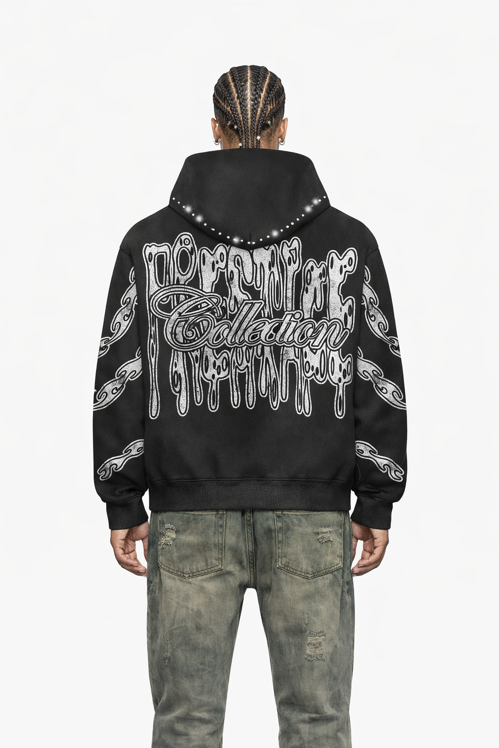 Prestige Drippy Hoodie - Black by Denim Exchange