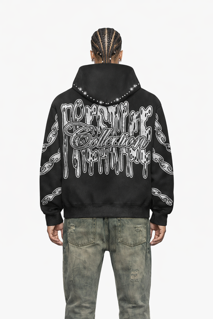 Prestige Drippy Hoodie - Black by Denim Exchange