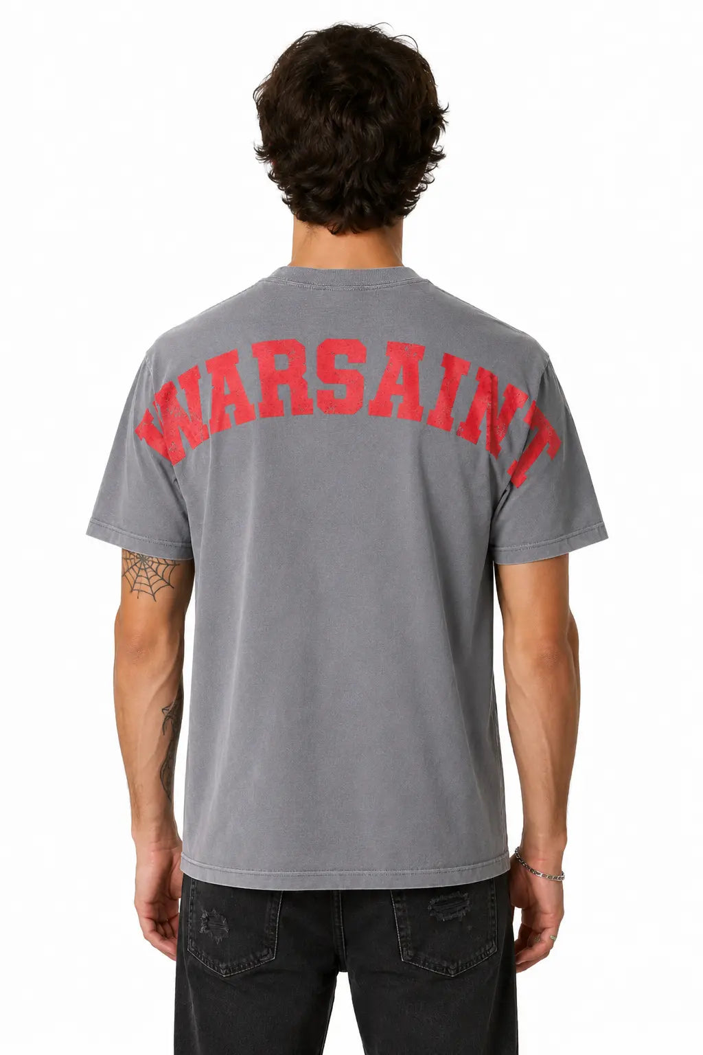Warsaint Wingspan Tee - Grey/Red 