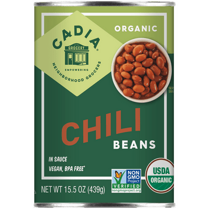 Chili Beans, Organic, Cadia by Country Life Natural Foods