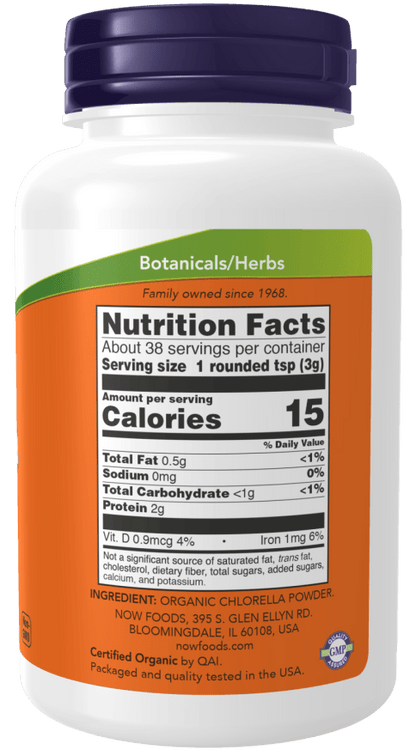 Chlorella Pure Powder, Organic by Country Life Natural Foods