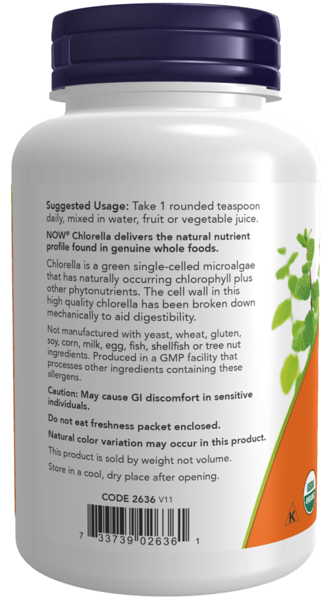 Chlorella Pure Powder, Organic by Country Life Natural Foods