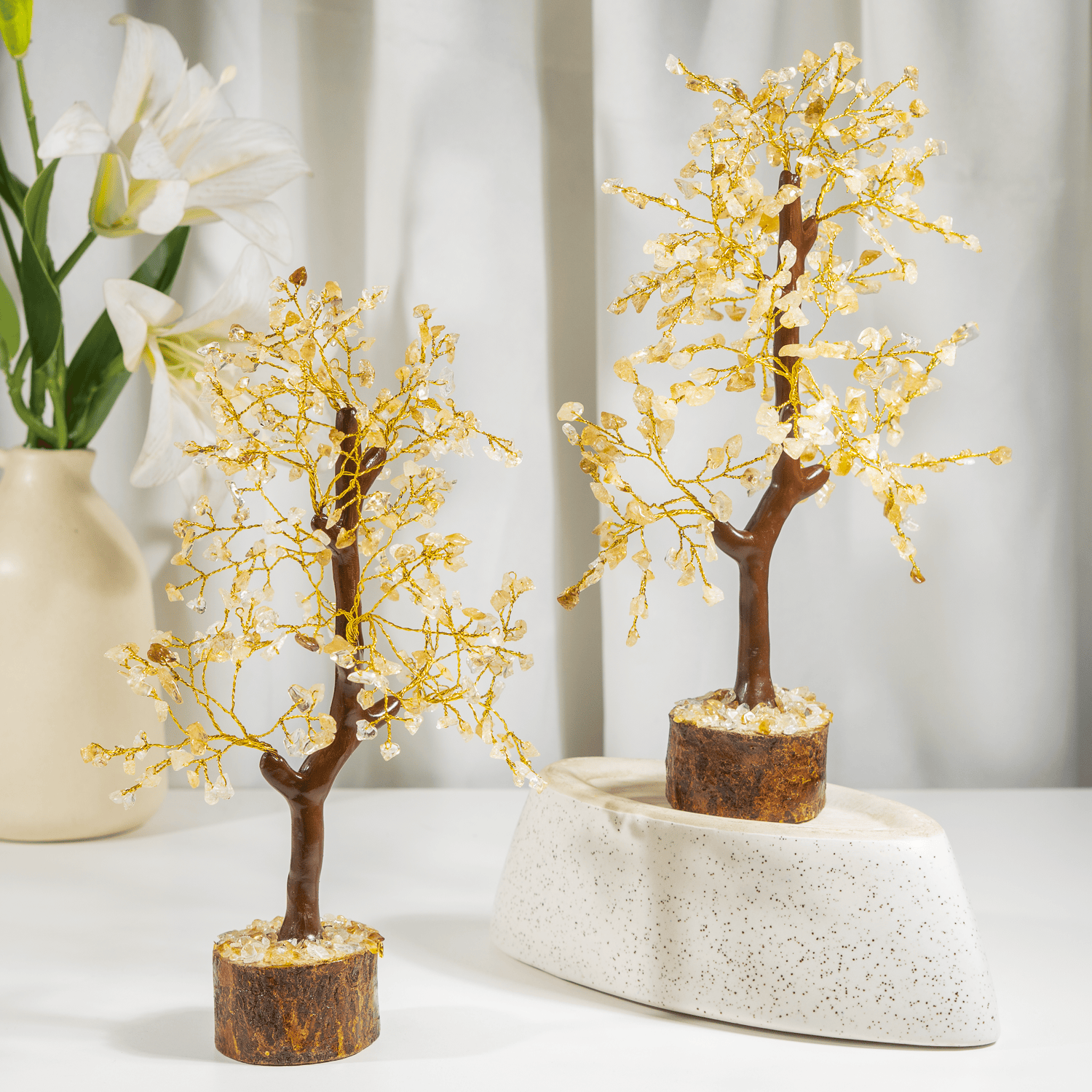 Citrine Gemstone Tree, Crystal Tree Of Life.