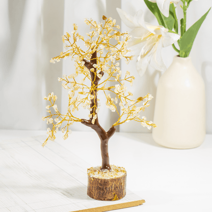 Citrine Gemstone Tree, Crystal Tree Of Life.