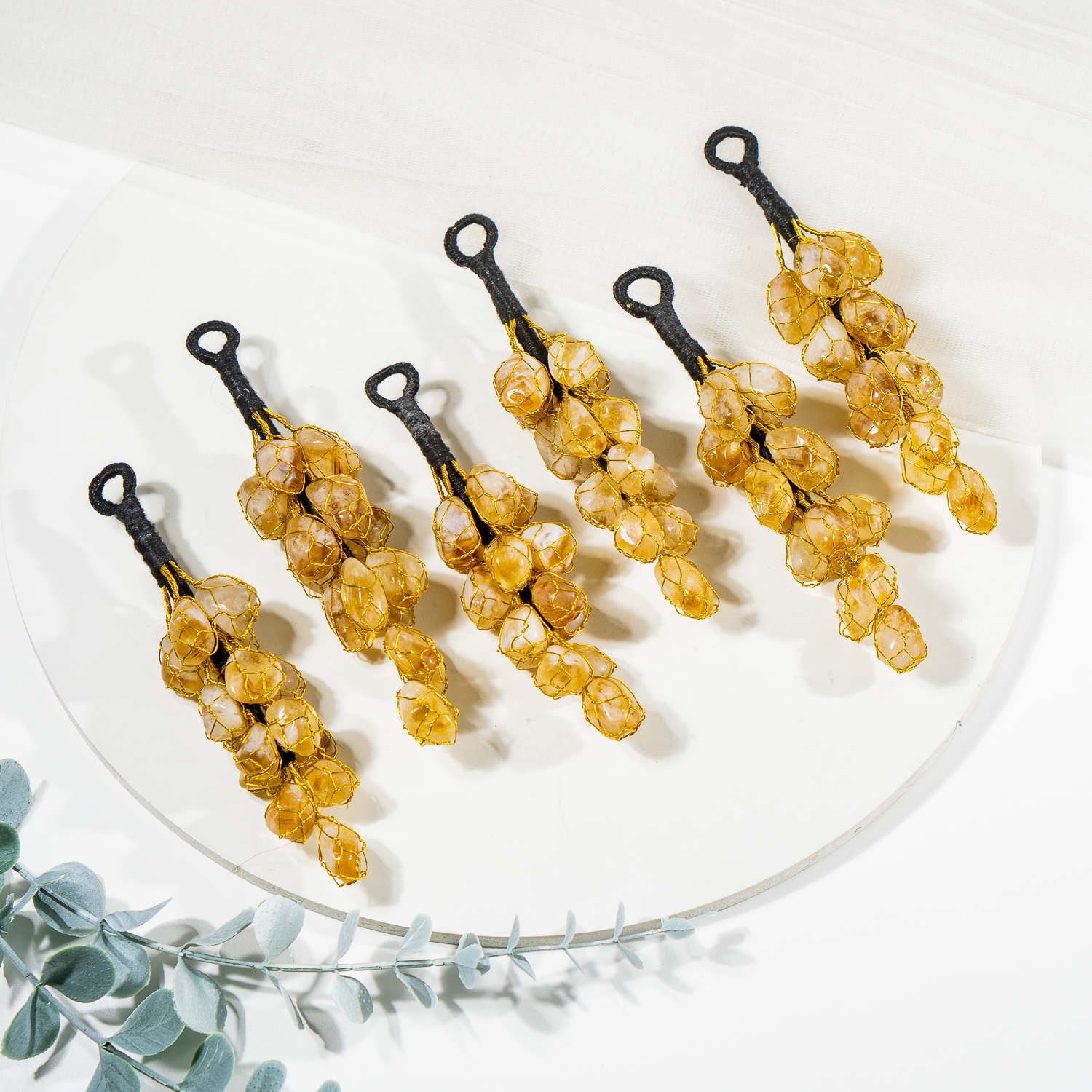 Natural Citrine Crystal Hanger | Citrine Hanger | Car Hanger  DestGlow