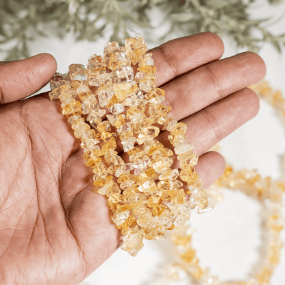 Citrine Chip Bracelet (Physical Healing and Stress Relief)
