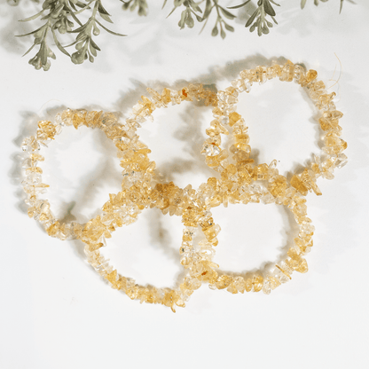 Citrine Chip Bracelet (Physical Healing and Stress Relief)