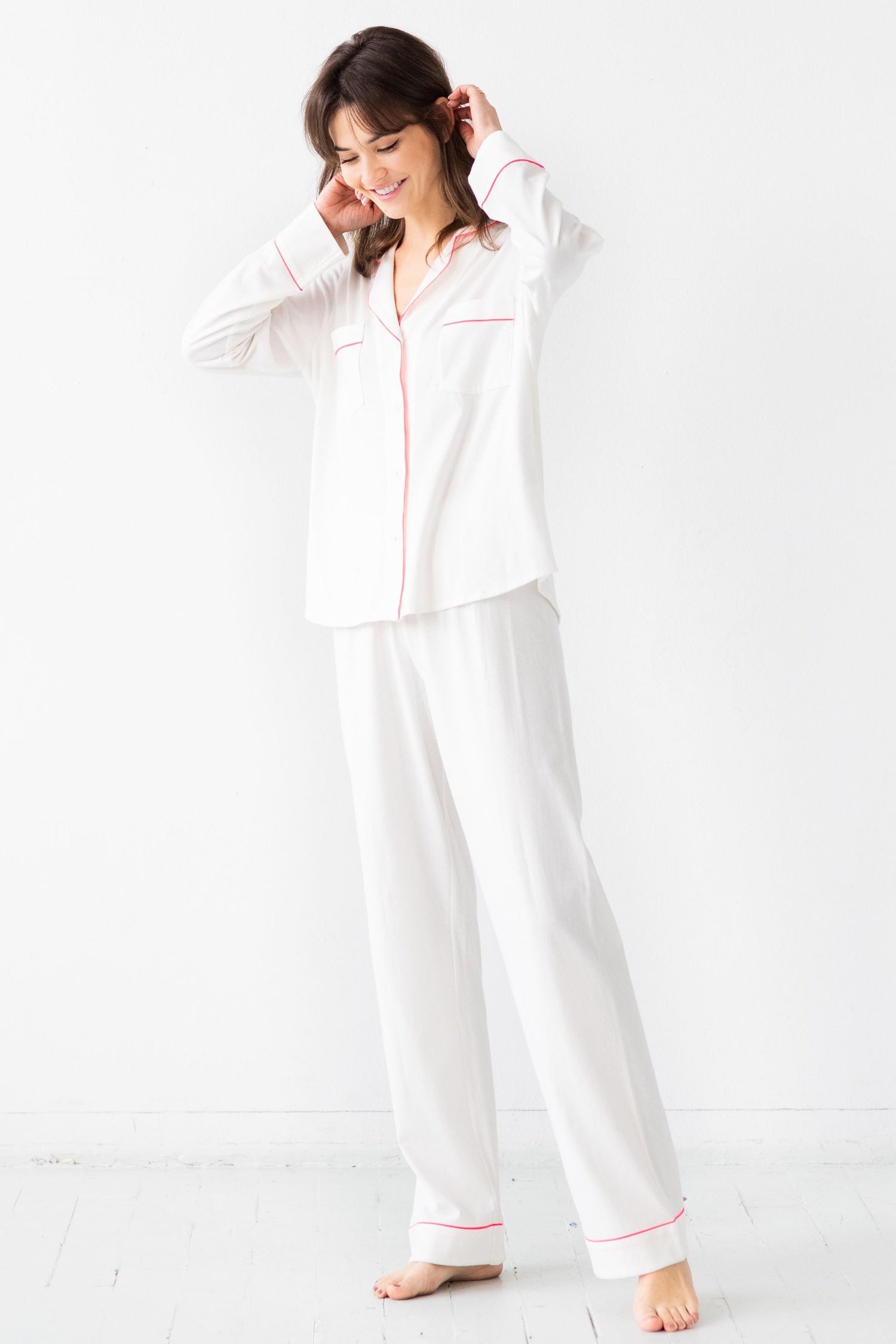 Classic Luxury Pajamas in Brushed Pima Cotton