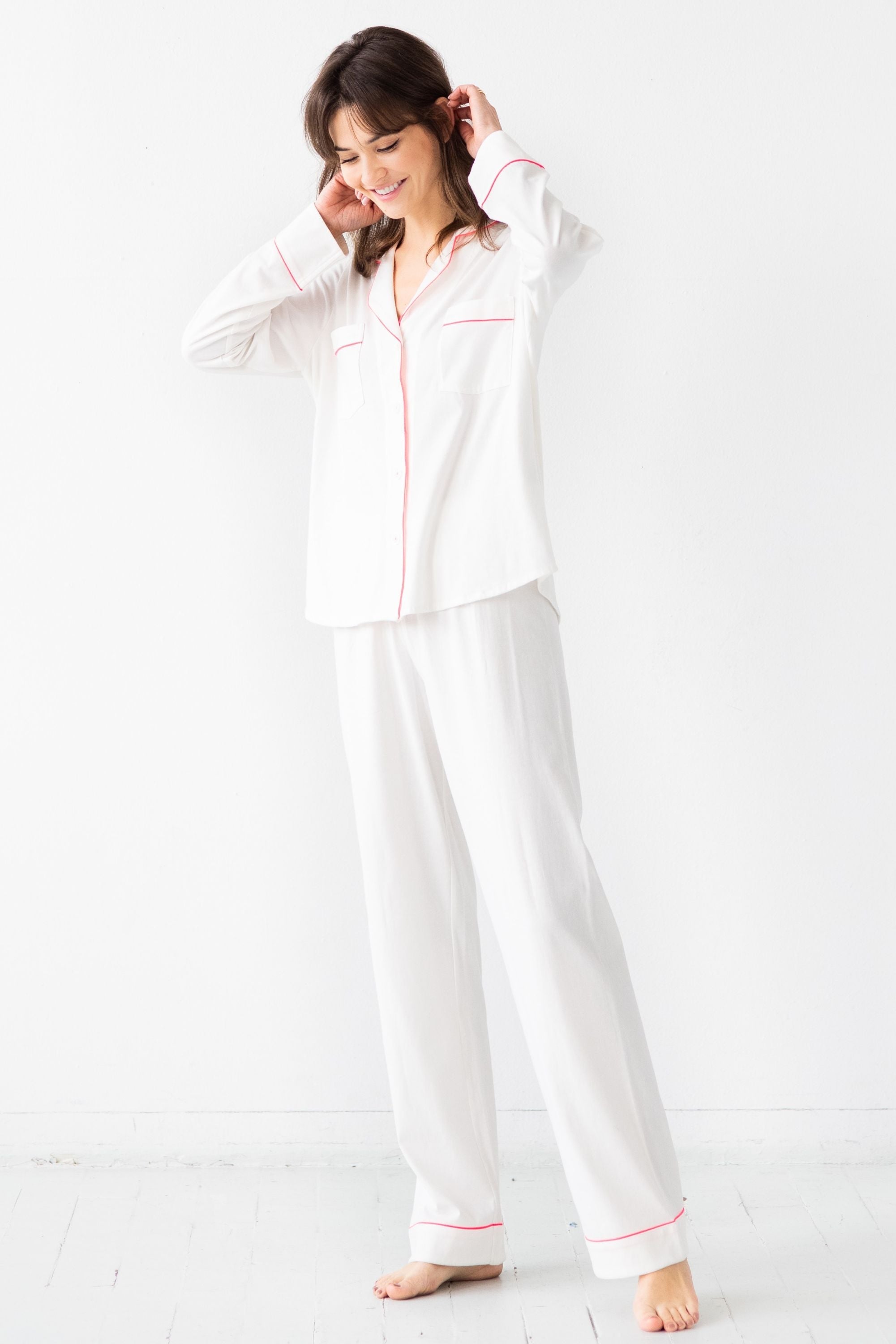 Classic Luxury Pajamas in Brushed Pima Cotton