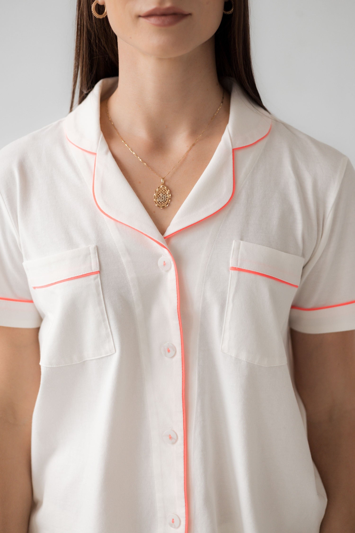 Classic Luxury Capri Pajamas in  Brushed Pima Cotton