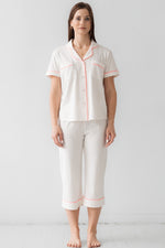 Classic Luxury Capri Pajamas in  Brushed Pima Cotton