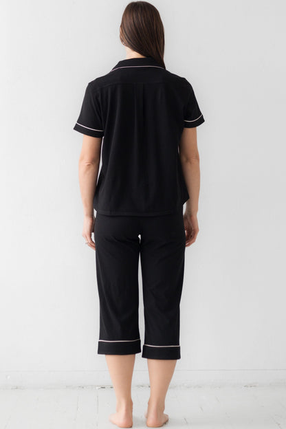 Classic Luxury Capri Pajamas in  Brushed Pima Cotton