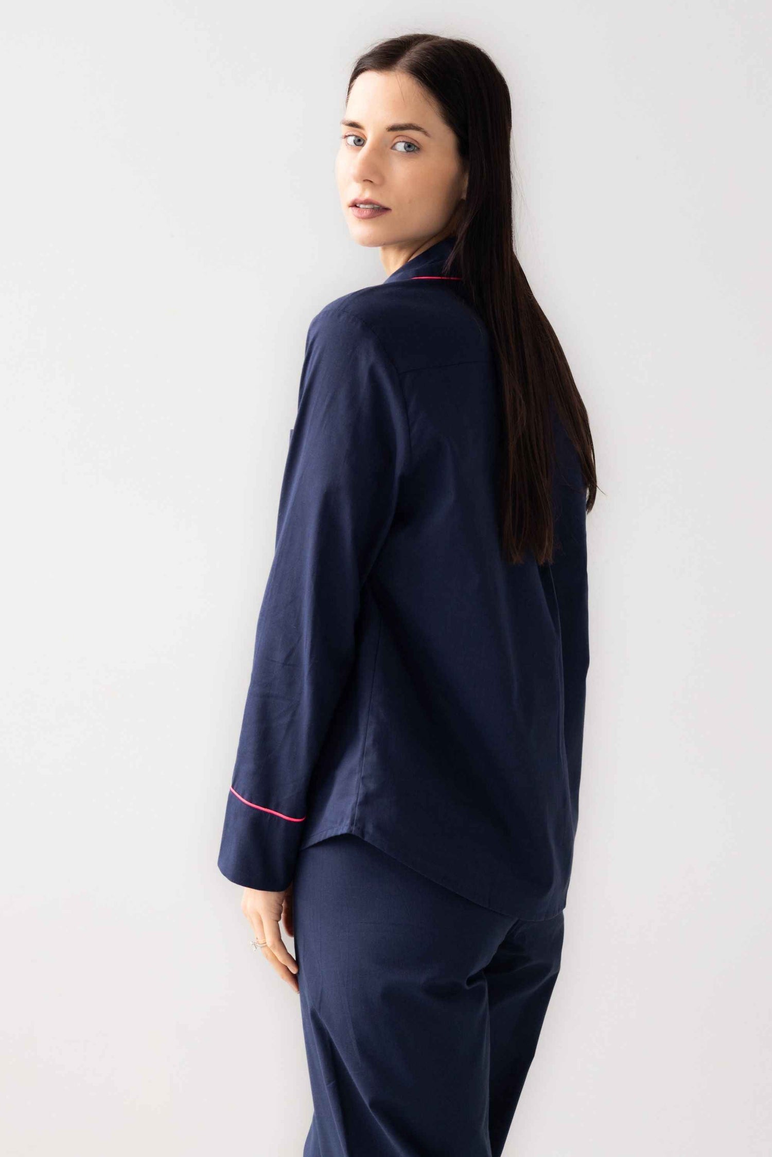 Classic Woven Cotton Pajama Set