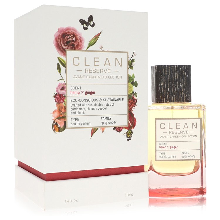 Clean Reserve Hemp &amp; Ginger by Clean Eau De Parfum Spray (Unisex) 3.4 oz for Women 