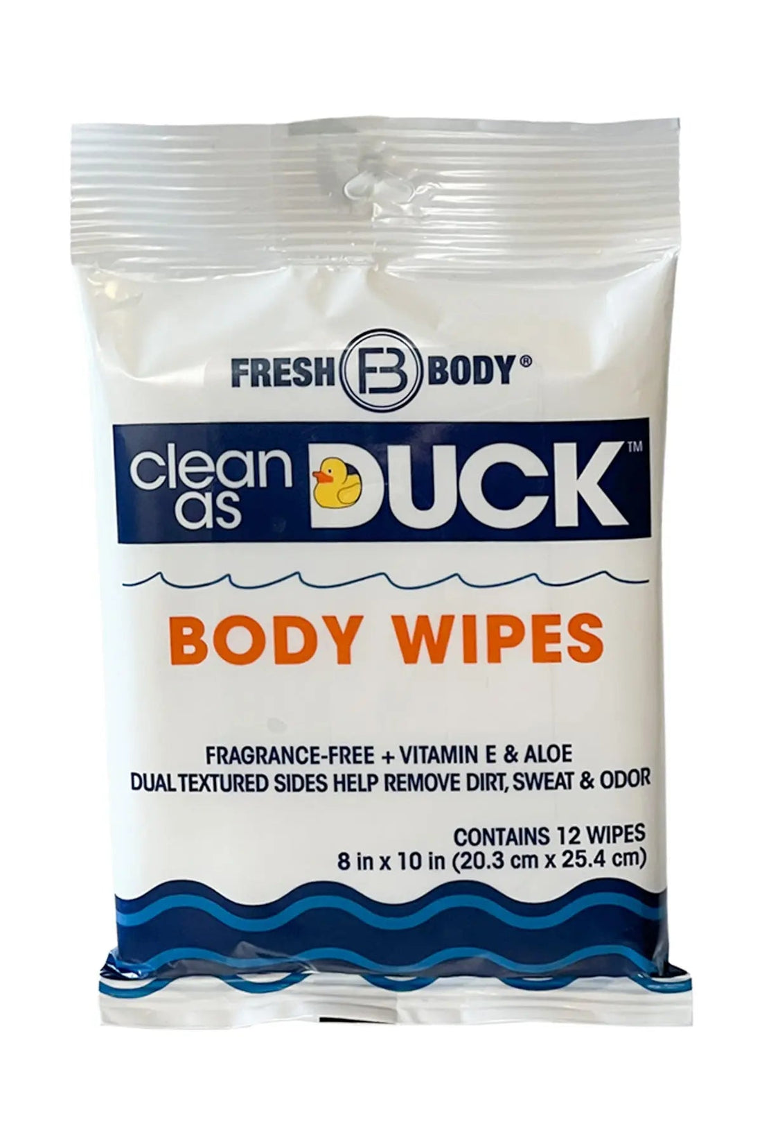 Clean As Duck Body Wipes 12ct by Fresh Body FB®