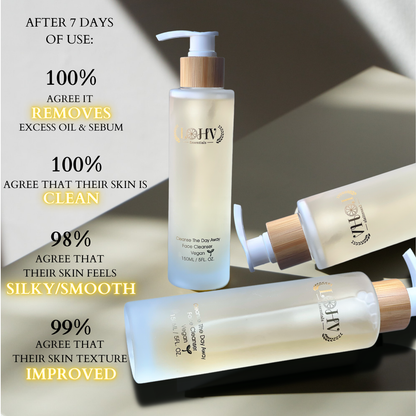 PREMIUM 100% Vegan Hydrating Facial Cleanser, Moisturizing Face Wash For All Skin Types, Hyaluronic Acid + Ginger Water + Lactic acid + Glycolic acid, Fragrance Free &amp; Paraben Free, Non-Drying Oil Control Face Wash. by LOHV ESSENTIALS