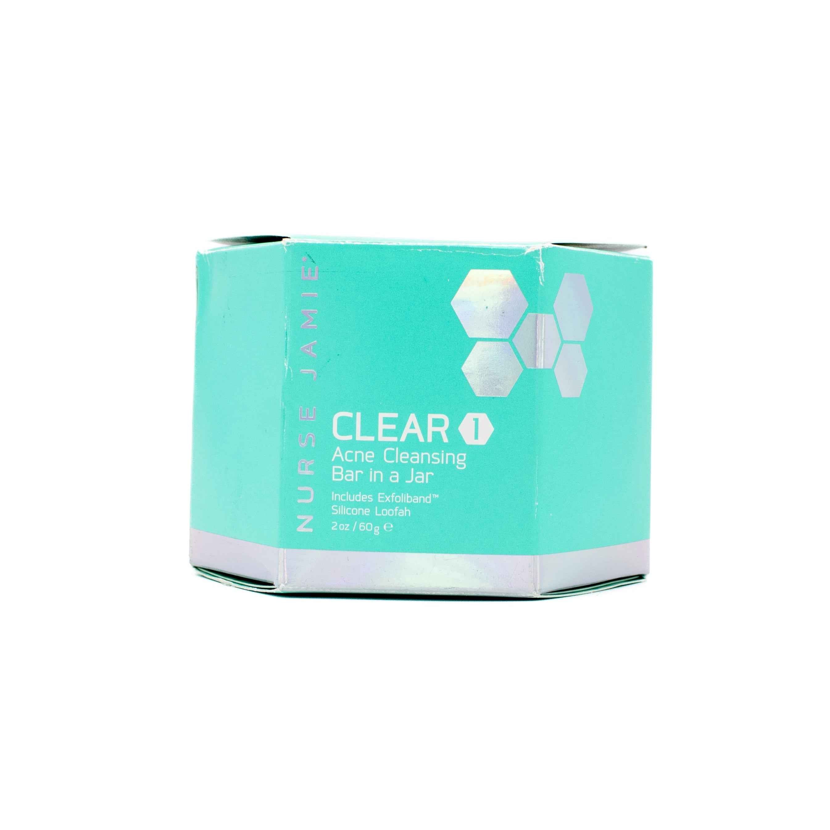 NURSE JAMIE Clear 1 Acne Cleansing Bar In Jar 2oz - Imperfect Box