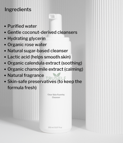 Clear Skin Foaming Cleanser by TruSelf Organics