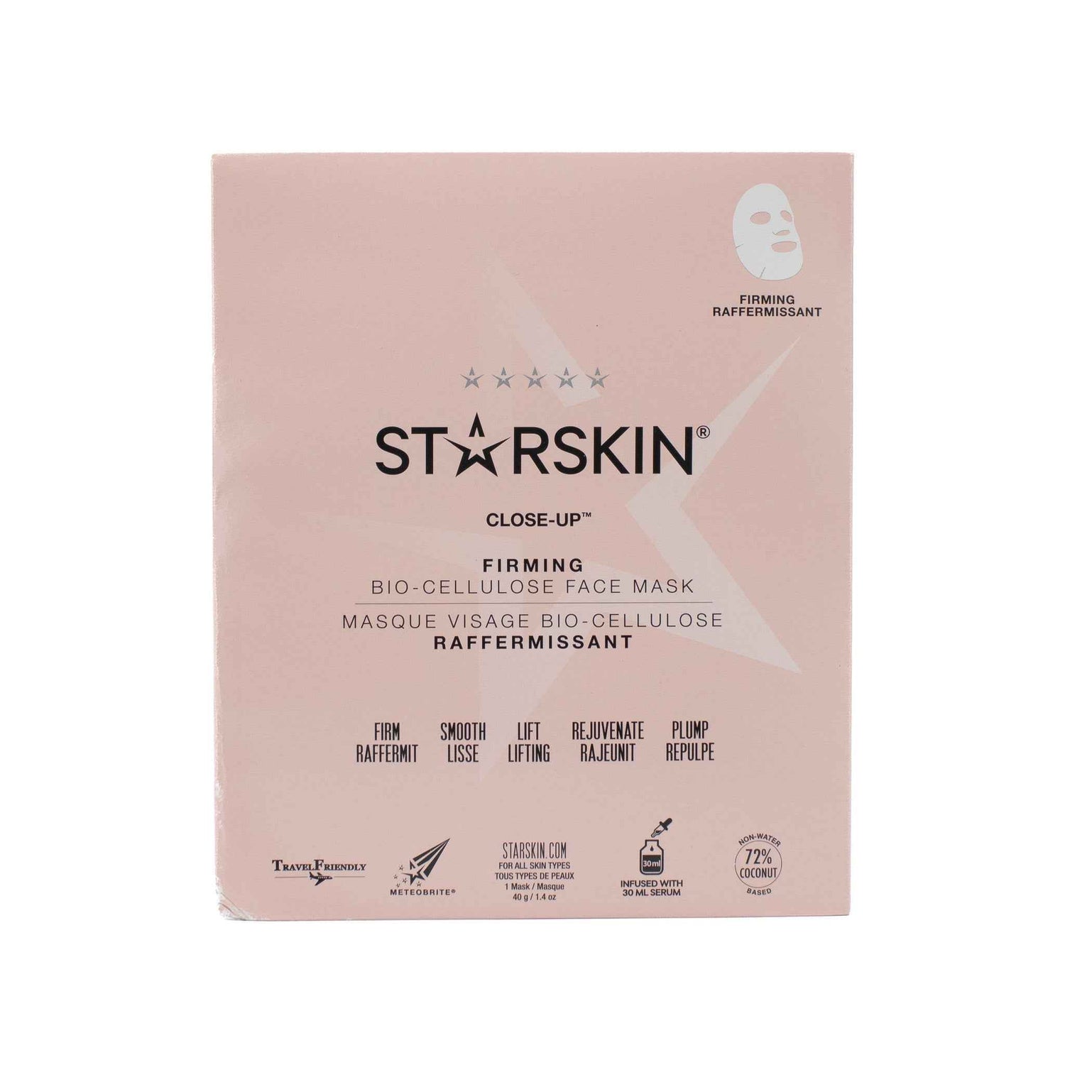 STARSKIN Close-Up Firming Bio-Cellulose Face Mask 1 MASK - Imperfect Box