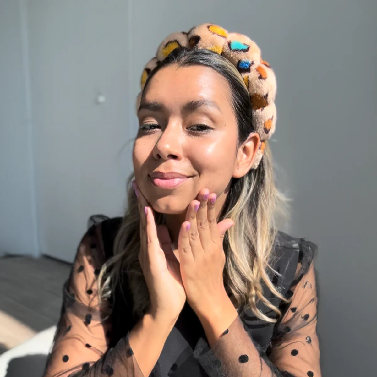 CloudSoft Skin Care Headbands Leopard by Totemica Beauty