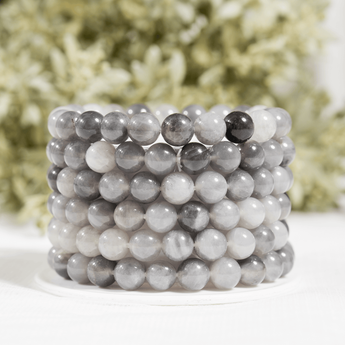 Cloudy Quartz Bracelet (Grounding and Support)  DestGlow