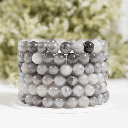 Cloudy Quartz Bracelet (Grounding and Support)  DestGlow