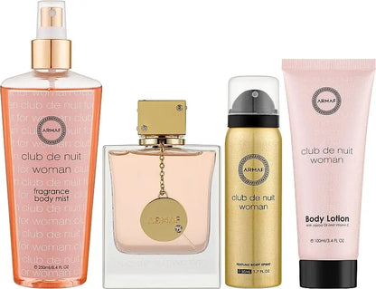 Club De Nuit By Armaf For Women 4Pcs Set EDP Spray by perfumesandrea