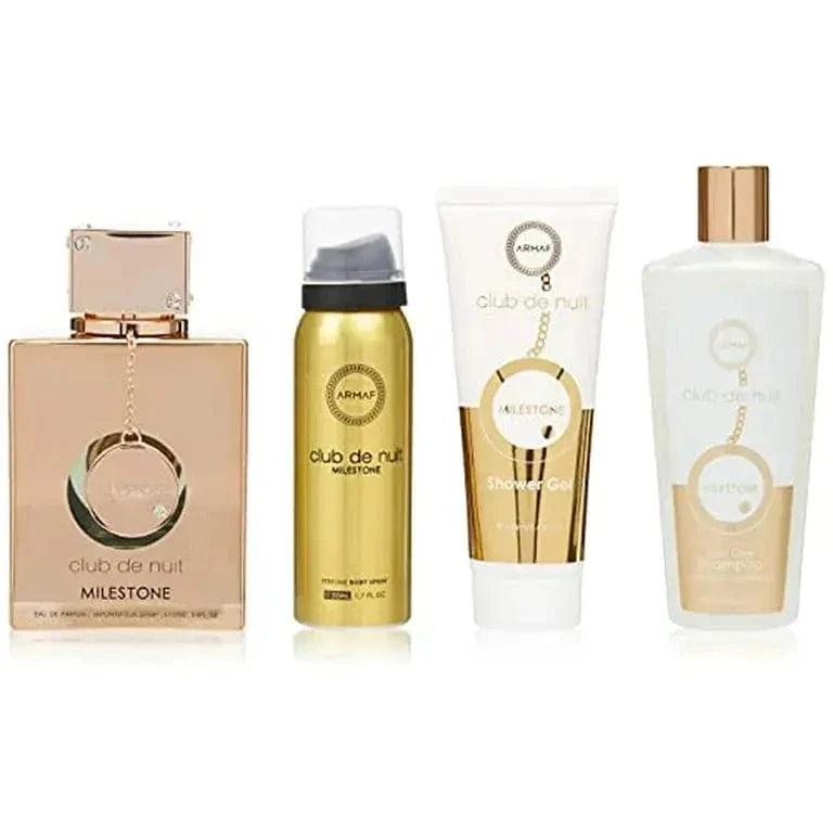 Club De Nuit Milestone By Armaf For Women (4 Pc Gift Set) by perfumesandrea