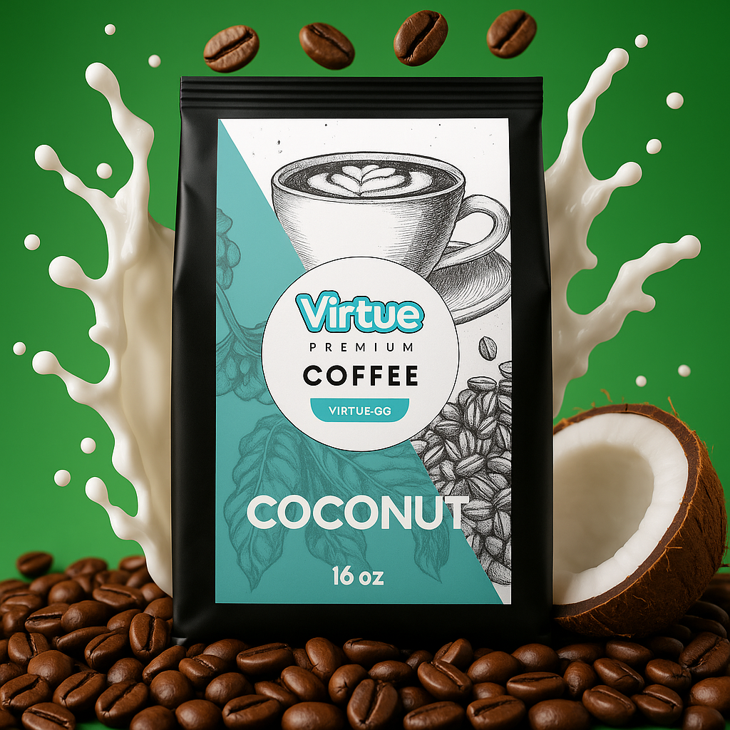 Flavored Coffee – 16oz | Small Batch, Expertly Roasted, No Sugar by Virtrue
