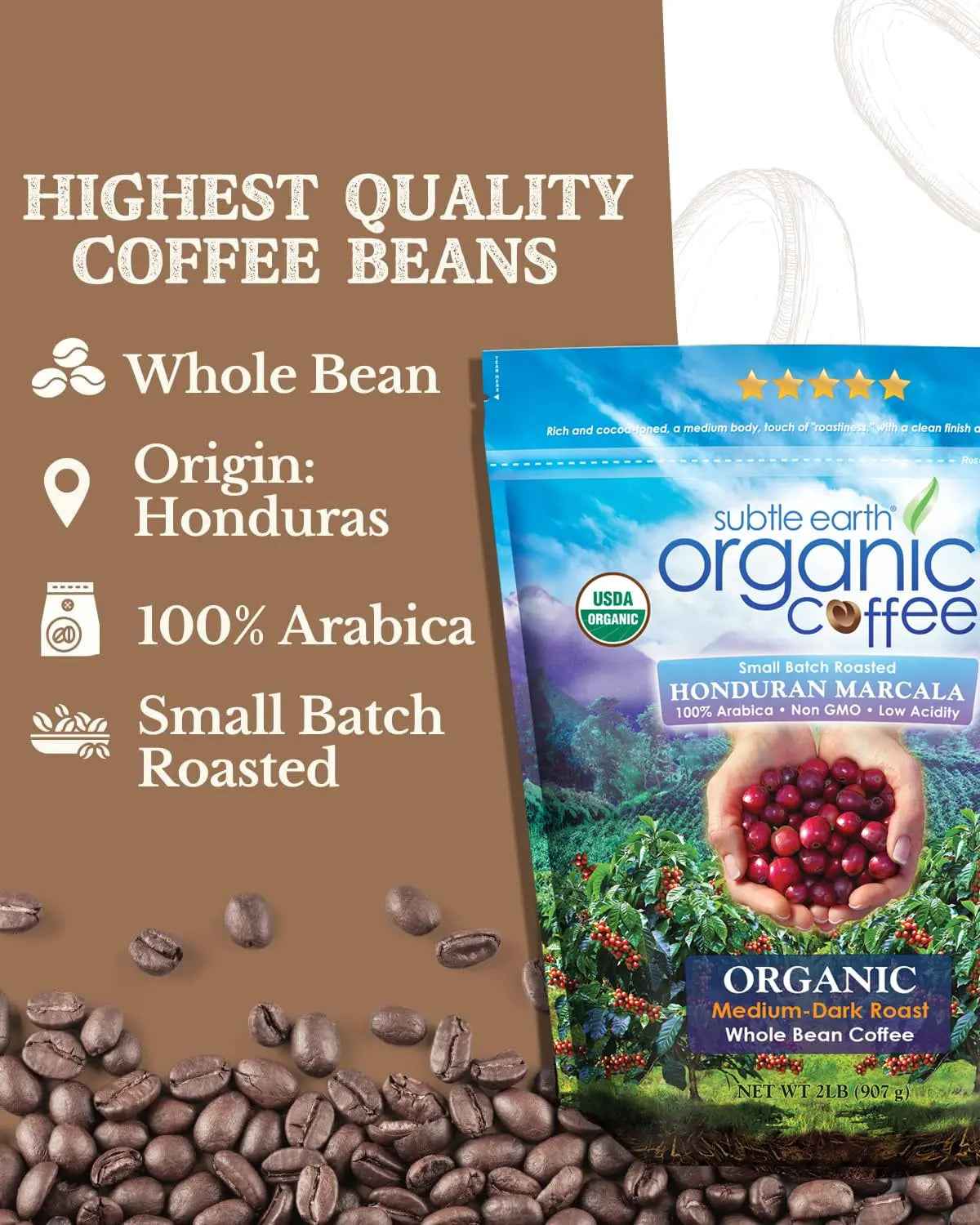 Organic Coffee Beans – Hand-Roasted, Ethically Sourced