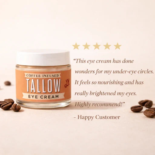 Lady May Coffee-Infused Tallow Eye Cream – Brighten, Firm &amp; Revitalize Naturally by Lady May Tallow