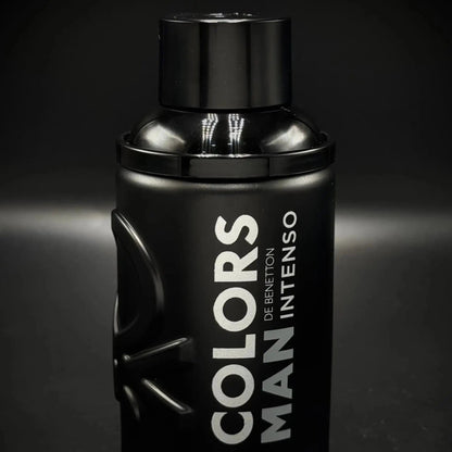 Colors Man Black Intenso By Benetton For Men 3.4oz EDP Spray by perfumesandrea