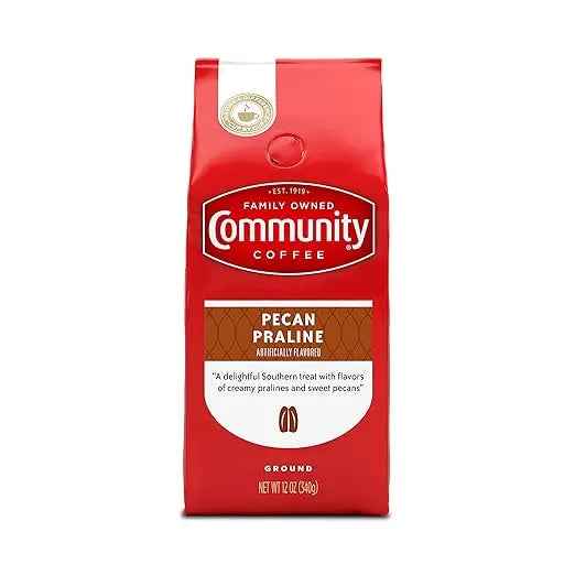 Community Coffee Pecan Praline Ground Coffee – Medium Roast, 12 oz
