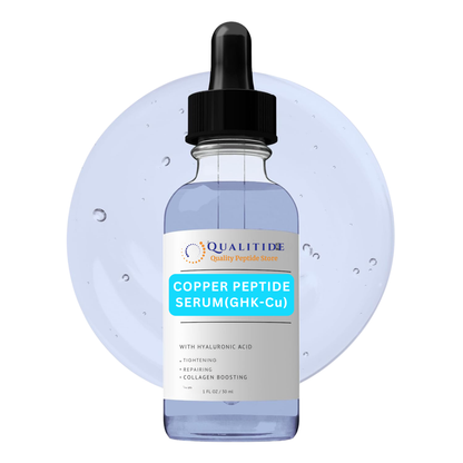 Copper Peptide Serum for Face - Tightening, Repairing, Collagen Boosting - with GHK-Cu &amp; Hyaluronic Acid