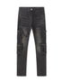 Serenede Poppy Cargo Skinny Jeans - Black by Denim Exchange