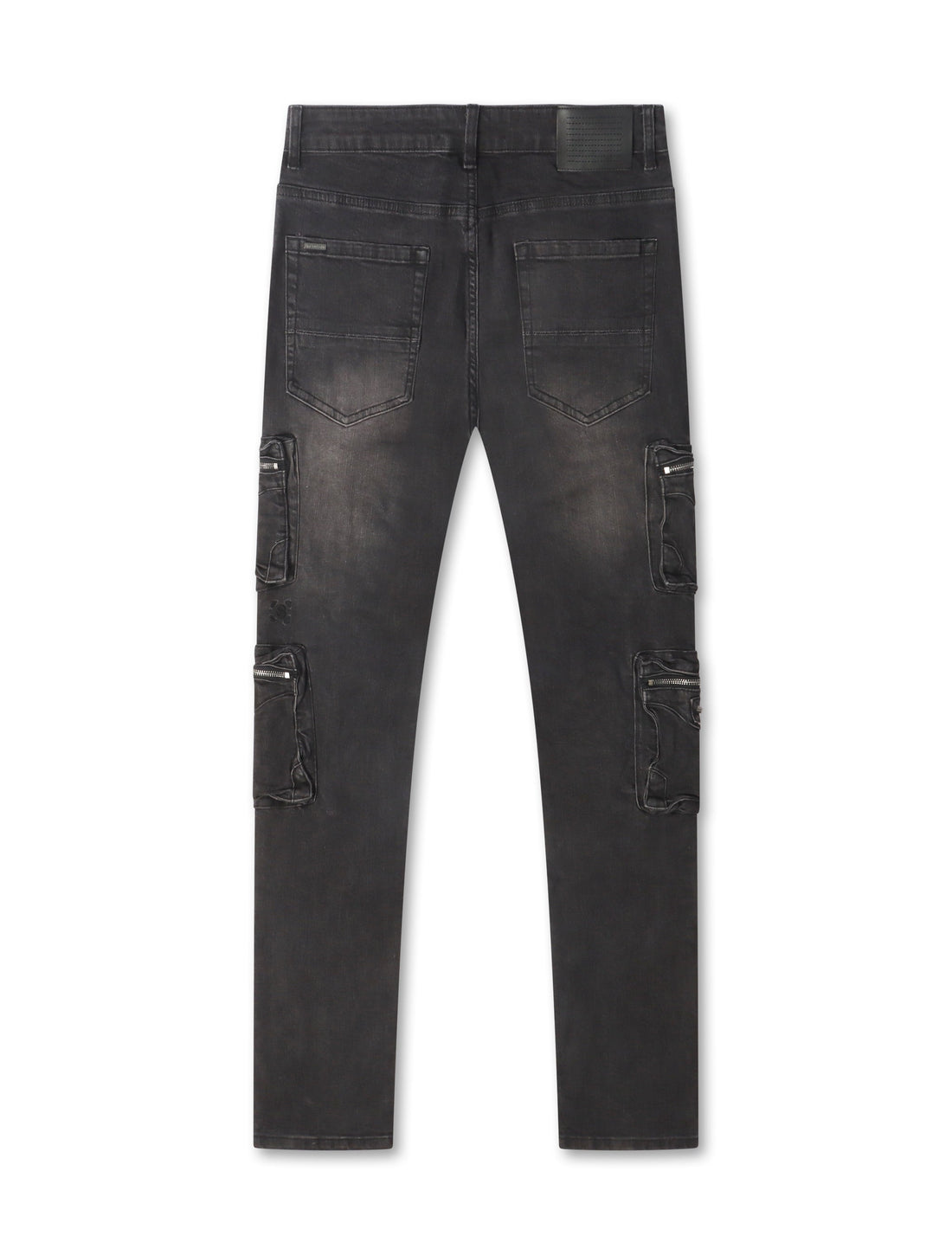 Serenede Poppy Cargo Skinny Jeans - Black by Denim Exchange