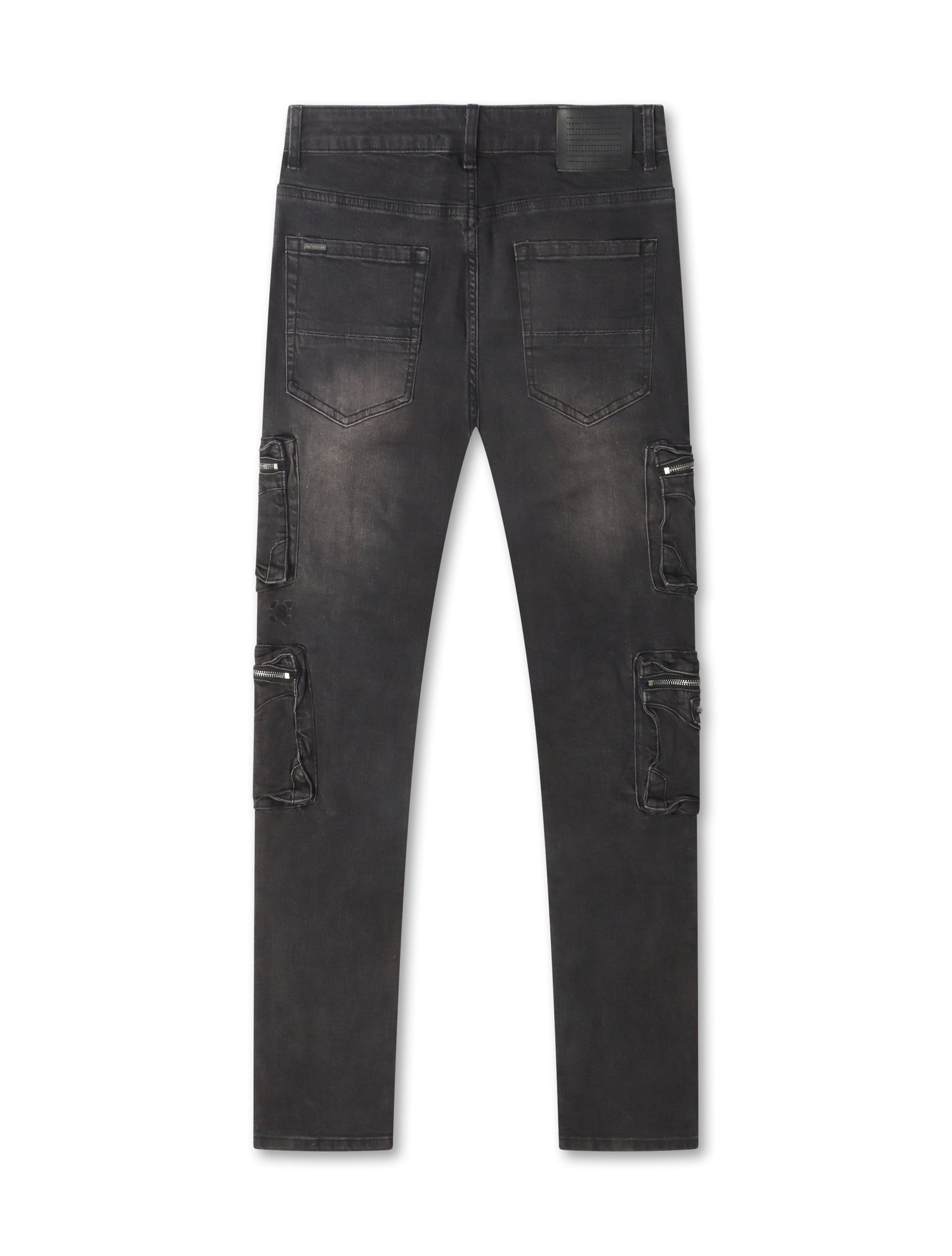 Serenede Poppy Cargo Skinny Jeans - Black by Denim Exchange