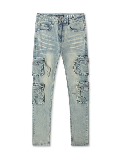 Serenede "Genesys" Cargo Skinny Jeans - Earth by Denim Exchange